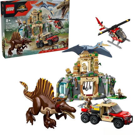 LEGO Jurassic World Spinosaurus en Quetzalcoatlus Luchtmissie - 76976