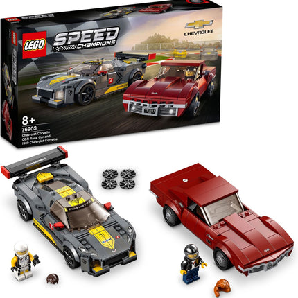 LEGO Speed Champions Chevrolet Corvette C8.R Racewagen en 1968 Chevrolet Corvette - 76903