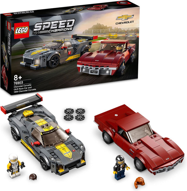 LEGO Speed Champions Chevrolet Corvette C8.R Racewagen en 1968 Chevrolet Corvette - 76903