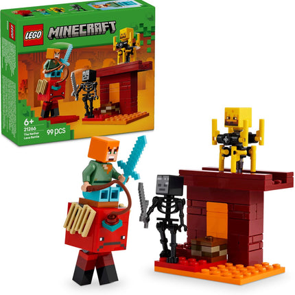 LEGO Minecraft De lavastrijd in de Nether voor kinderen - 21266