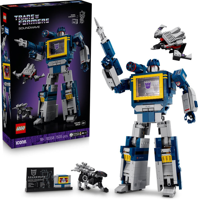 LEGO Iconic Transformers: Soundwave - 10358