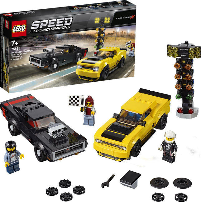 LEGO Speed Champions 2018 Dodge Challenger SRT Demon and 1970 - 75893