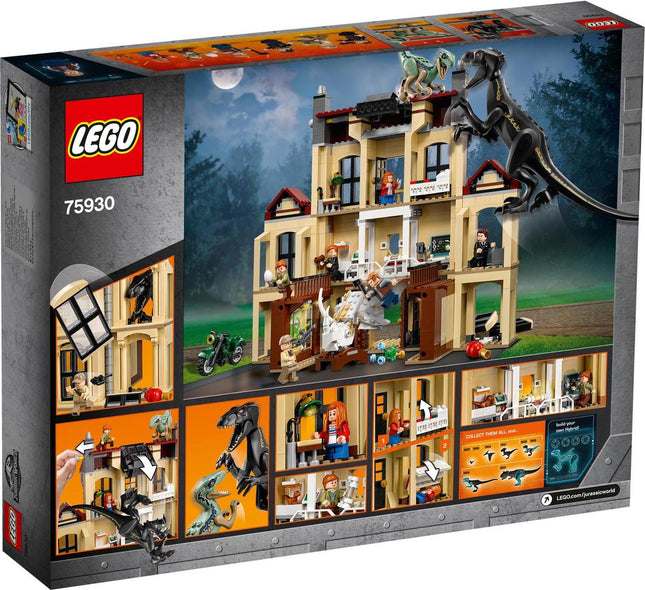 Lego Iconic Jurassic World Indoraptorchaos bij Lockwood Estate - 75930