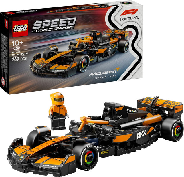 Lego Speed Champions McLaren F1 Team MCL38 racewagen Set - 77251