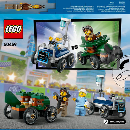 Lego City Raceautopakket: Vliegtuig vs. Ziekenhuisbed - 60459