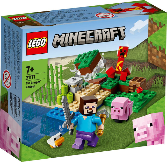 LEGO Minecraft De Creeper Hinderlaag - 21177