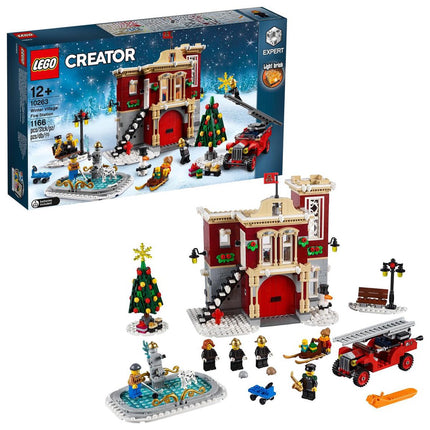 LEGO Creator Expert Brandweerkazerne in winterdorp - 10263