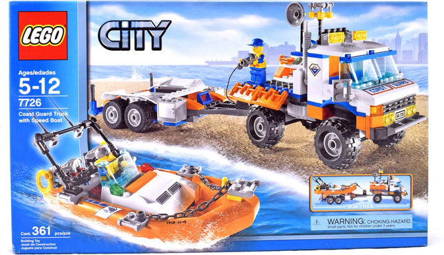 Lego City Kustwachttruck met Speedboot - 7726