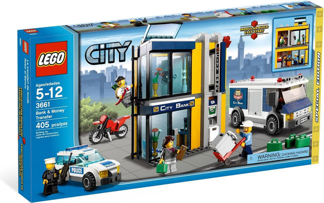 Lego City Bank en Geld Transporter - 3661