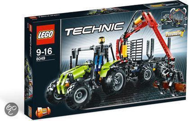 LEGO Technic Tractor Met Boomstammentrailer - 8049