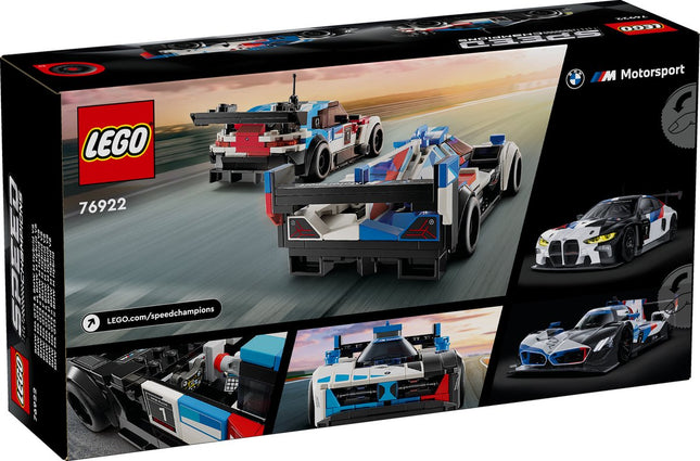 Lego speed Champions BMW M4 GT3 & BMW M Hybrid V8 Racewagens - 76922