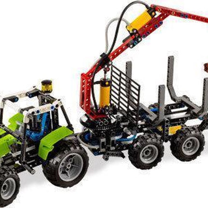 Lego Technic Tractor Met Boomstammentrailer - 8049