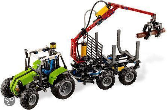 Lego Technic Tractor Met Boomstammentrailer - 8049