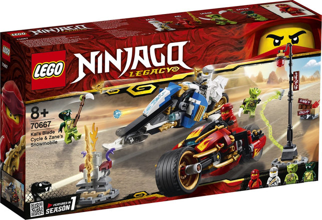 LEGO Ninjago Legacy Zwaardmotor van Kai & Sneeuwscooter van Zane - 70667
