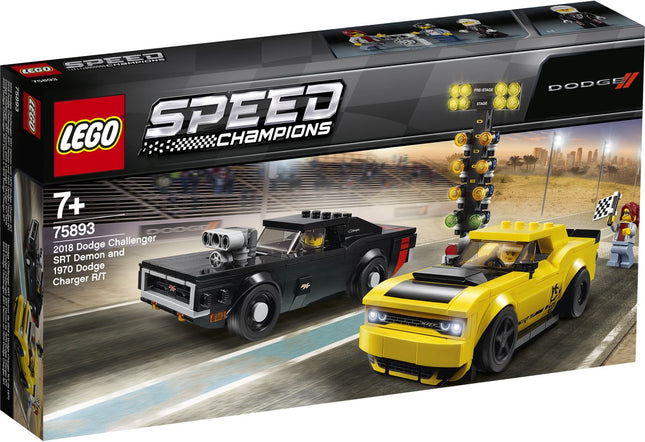 LEGO Speed Champions 2018 Dodge Challenger SRT Demon and 1970 - 75893