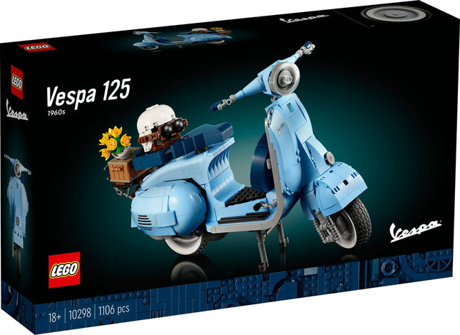 LEGO Iconic Vespa 125 Scooter bouwbare modelbouwset voor Volwassenen - 10298