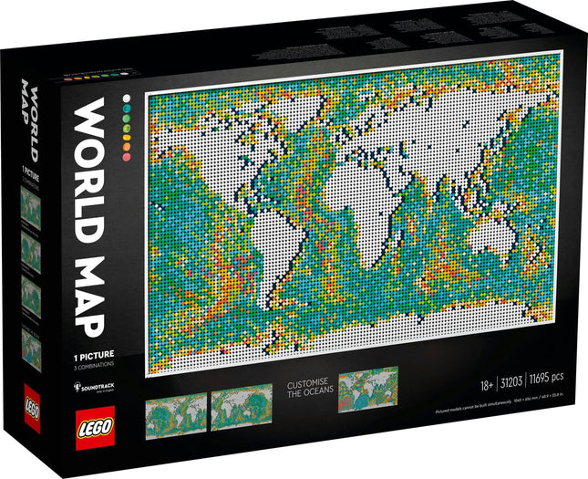 Lego Art Wereldkaart - 31203
