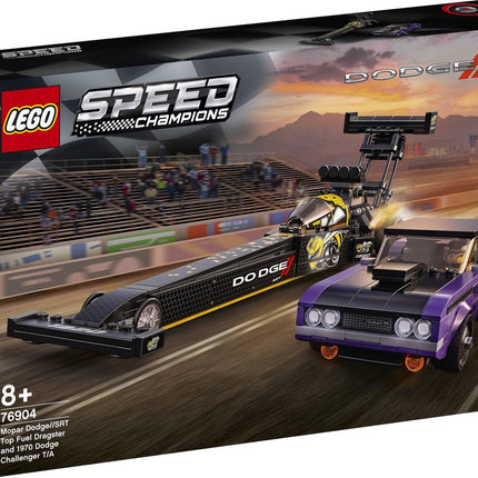LEGO Speed Champions Mopar Dodge//SRT Top Fuel Dragster en 1970 Dodge Challenger T/A - 76904