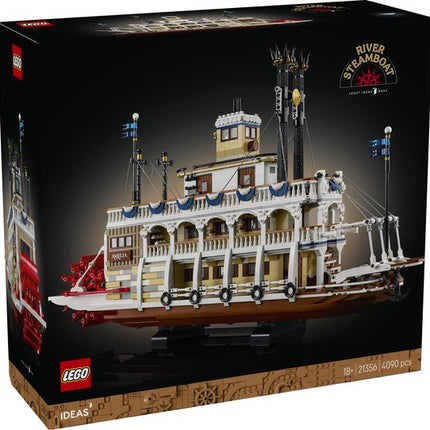 LEGO Ideas Stoomboot Bouwpakket voor Volwassenen - 21356