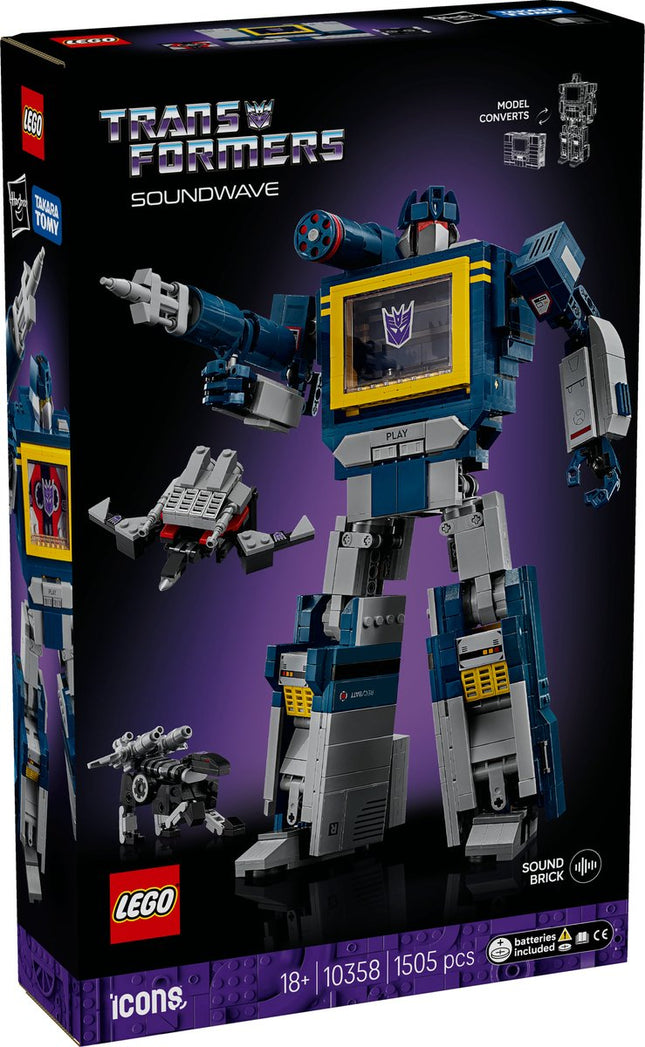 LEGO Iconic Transformers: Soundwave - 10358