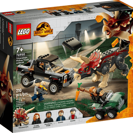 LEGO Jurassic World Triceratops Pick-uptruck Hinderlaag - 76950